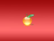 Desktop Wallpapers » 3D Backgrounds » Orange in Red Background » www