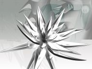 Desktop Wallpapers » 3D Backgrounds » Silver Flower » www.desktopdress.com