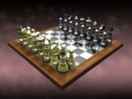 Desktop Wallpapers » 3D Backgrounds » Chess »