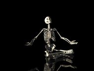 Desktop Wallpapers » 3D Backgrounds » Skeleton in Dark » www.desktopdress.com