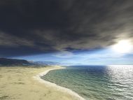 Beach and Clouds