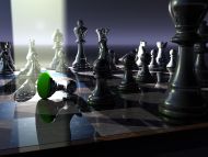 Green Chess Board