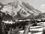 Mount Rainer and Sunshine Bridge, Washington