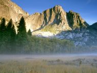 Sunrise Colors Castle Cliffs Above Leidig Meadows, California