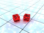 Two Dices on the Floor