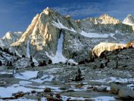 Winter Sunrise on Picture Peak, John Muir Wilderness, California